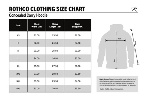 Black SECURITY Concealed Carry Hoodie Sweatshirt & USA Flag Patch Sweat Shirt - Picture 9 of 9