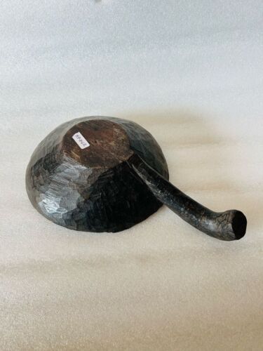 Antique Wooden Rice Serving Spoon Ladle Old Hand Carved Unique Kitchenware Spoon - Picture 3 of 3
