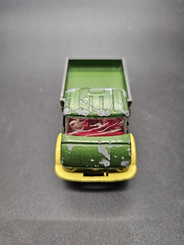 Vintage 70s Corgi 406 UNIMOG Diecast Work Truck Mercedes-Benz Green & Yellow - Picture 10 of 12