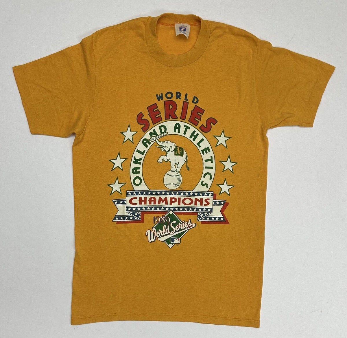 Vintage Oakland Athletics World Series 1989 Champions Tee S