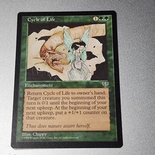 Magic: The Gathering "Cycle Of Life" Enchantment Card 1998 Mirage
