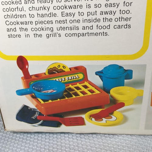 Vintage 1977 Playskool Cook & Serve Play Grille #382 New Opened Box - Picture 14 of 17