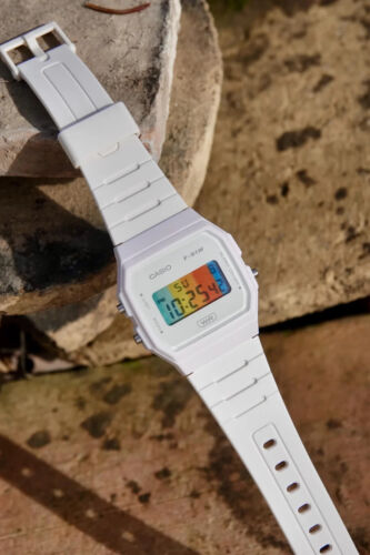 White Springtime β Modified Watch Based on Casio F-91W β White Digital Watch edc - Picture 10 of 11