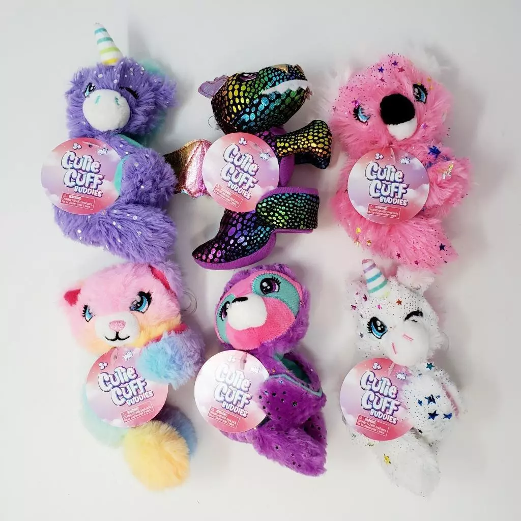 Cutie Cuff Buddies Plush Slap Band Bracelet YOU CHOOSE! eBay