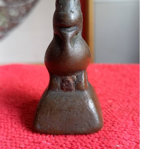 SET OF 5 VINTAGE RARE ANTIQUE OPIUM SCALE WEIGHTS BURMESE BRONZE HINTHA BIRDS - Picture 11 of 23