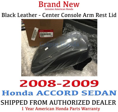 2008 2009 Honda ACCORD SEDAN Genuine OEM Honda Black Leather Armrest Lid EBay
