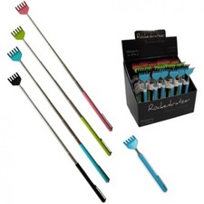 Gratte Dos Télescopique Grattoir Extensible 16-51cm 4 Couleurs + Attache