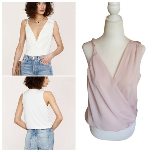 Heartloom Alexis Cami Pullover Crossover Front Pastel Pink Small - Picture 1 of 7