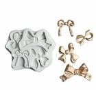 Bows Silicone Mould 4 Fondant Icing Cupcake Decorating Chocolate Resin Craft Bow