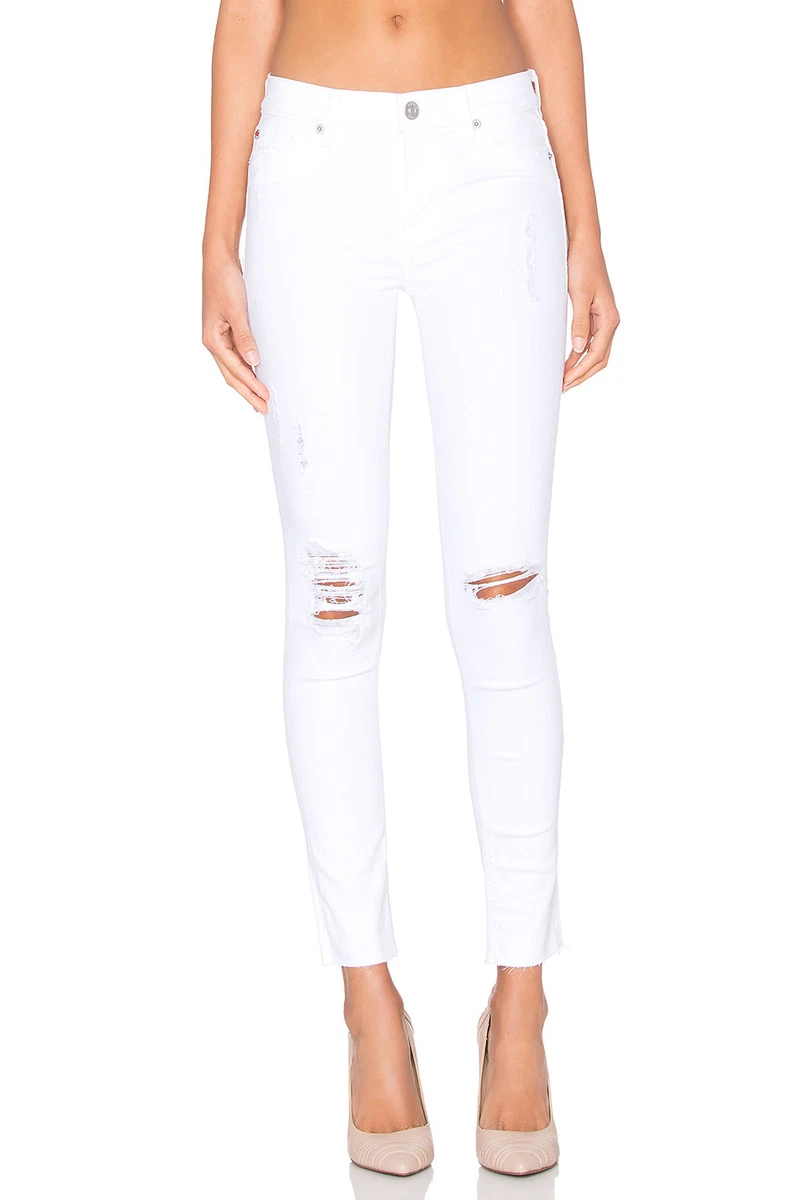Hudson nico midrise super skinny white sales