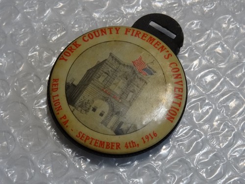RELOJ BOLSILLO FIREMEN’S CONVENTION PA 1916 2 CARAS BOMBEROS Y DAMA FOB neocurio - Imagen 5 de 5