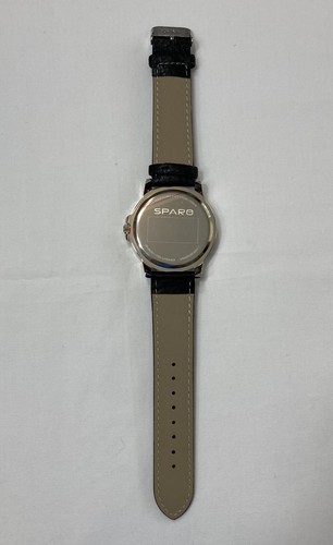 New York Jets Sparo Classic Men's Sports Watch with Black Leather Band - Picture 5 of 6