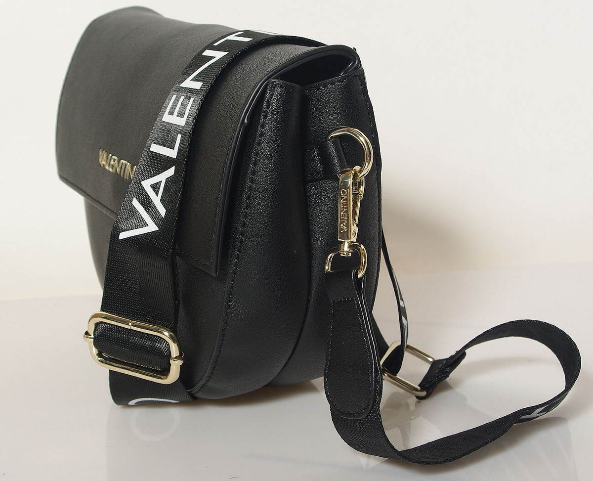 VALENTINO バッグ Valentino Black Patent Leather Rockstud Triple Zip Crossbody