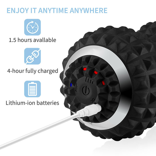 Vibrating Roller Massager Electric Massage Ball Back Foot Muscle Pain Relief NEW - Picture 5 of 8