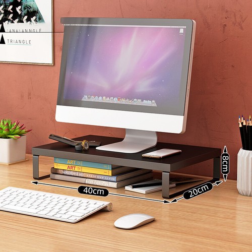 Desktop Computer Monitor Stand Desktop PC Laptop Screen Elevated Riser Organizer - Picture 22 of 24