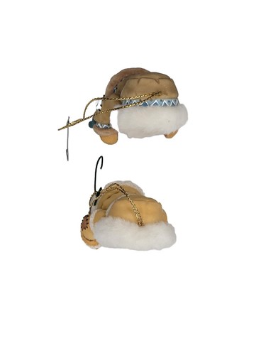 Priscilla Hillman Peluches Adornos Pesca Esquimal Par De Colección 1999 2000 - Imagen 7 de 10