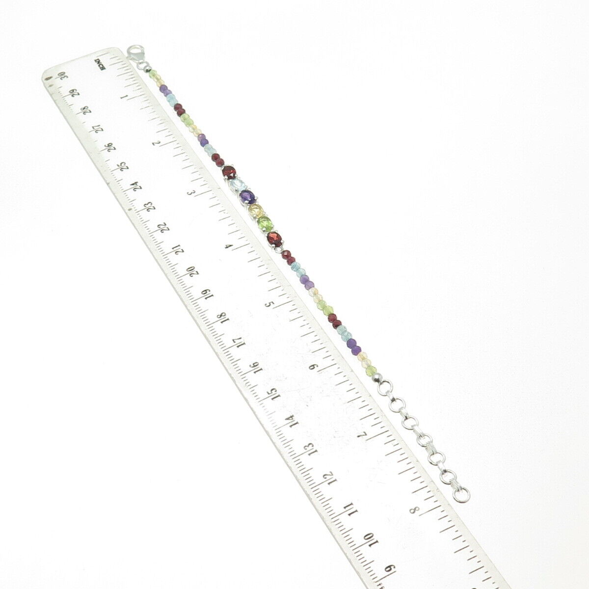 D'JOY 925 Sterling Silver Topaz Amethyst Garnet Peridot D'JOY 925 Sterling Silver Topaz Amethyst Garnet Peridot