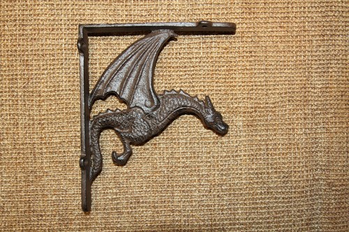 DRAGON SHELF BRACKETS,CORBEL,SHELF BRACE,ALL OCCASION GIFTS,MED-EVIL DECOR,B-11B - Picture 2 of 14