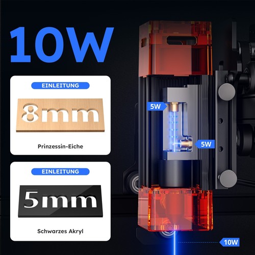 ATOMSTACK A10 PRO V2 10W Laser Engraver 50W Laser CNC Graviermaschine 400 mm/s - Bild 3 von 9