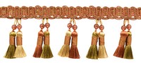 Perlen Quaste Fransen, Stil BTFH4, Farbe 07H - Rost Medley Orange [4.6M]