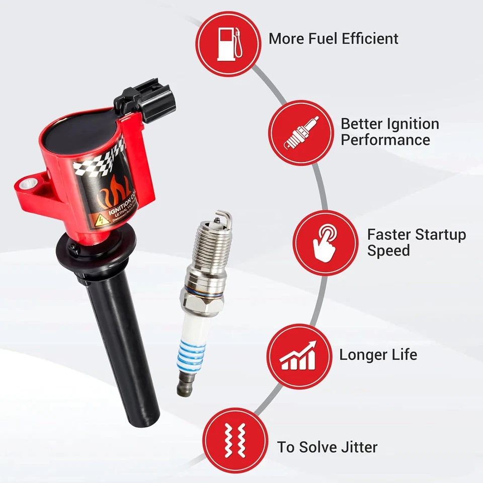 Bujía y bobina de encendido de iridio 3,0 L para Ford Escape 01-08 ALTO RENDIMIENTO Foto 3 de 4
