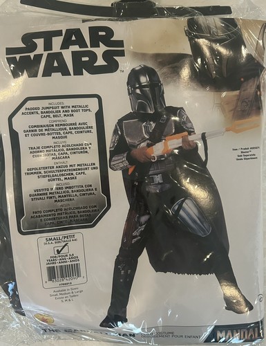 Rubies Star Wars The Mandalorian Beskar Armor-Childs Costume-Small sz 4-6 - Picture 2 of 9