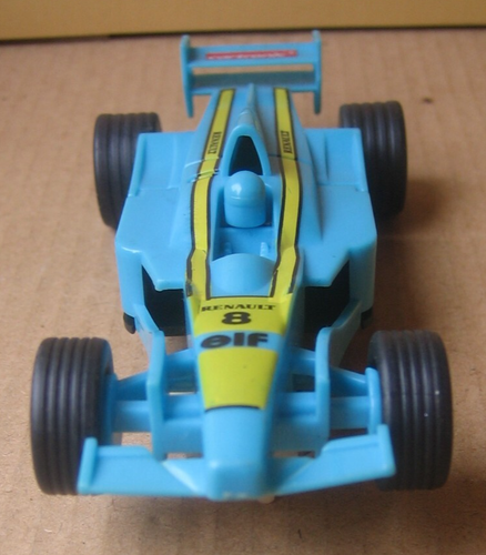 Slotcar Cartronic Serie 1 Formel 1 1:43 ??? blau Renault Rennbahnauto