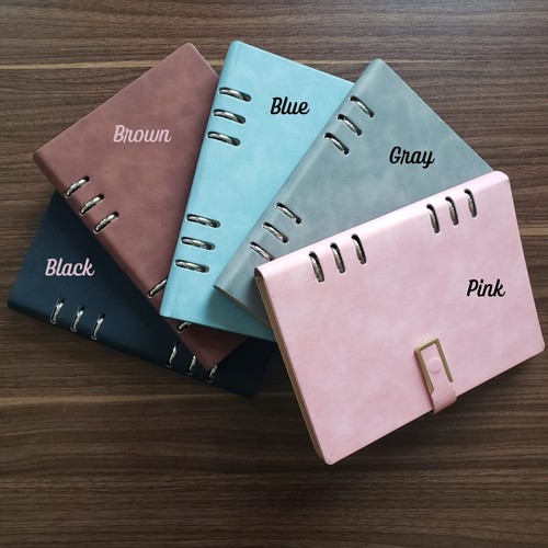 Planificador de artículos de cuero, cuaderno de cocina, páginas en blanco, estilo reglado tamaño A5 - Imagen 2 de 5