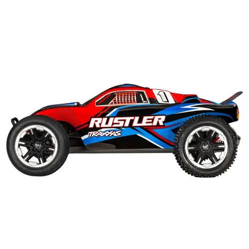 TRAXXAS RUSTLER 2WD HD W/USB-C - RED - Picture 2 of 3