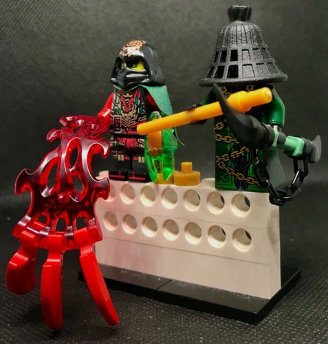 NINJAGO © WORLD LIMITED EDITION ZARKT VS KRUX ACRONIX DUO CUSTOM & WEAPONS +++ - Imagen 6 de 8