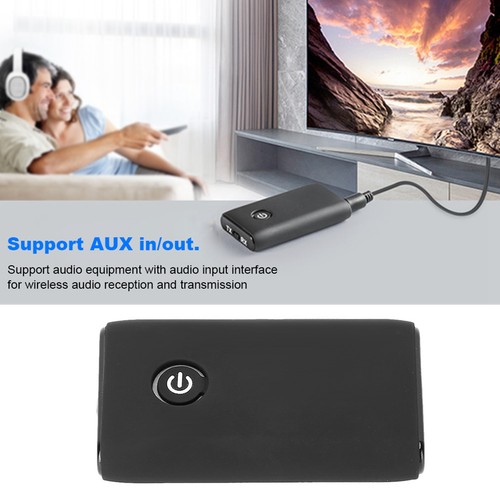 2 In 1 Wireless BT 5.0 Receiver Transmitter For Computer TV Speakers NEW - Afbeelding 9 van 12