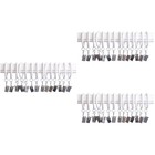  3 PCS Gardinenstange Haken Vorhang Ösenringe Vorhängeringe Mit Clips