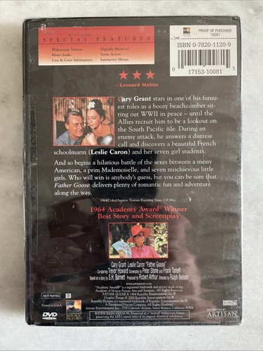 Cary Grant DVD Lot: That Touch of Mink (1962), Father Goose (1964). New Sealed - Picture 3 of 3