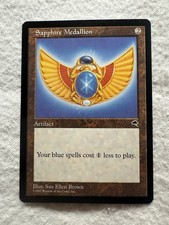 MTG - Sapphire Medallion - Tempest - NM - Free Shipping!