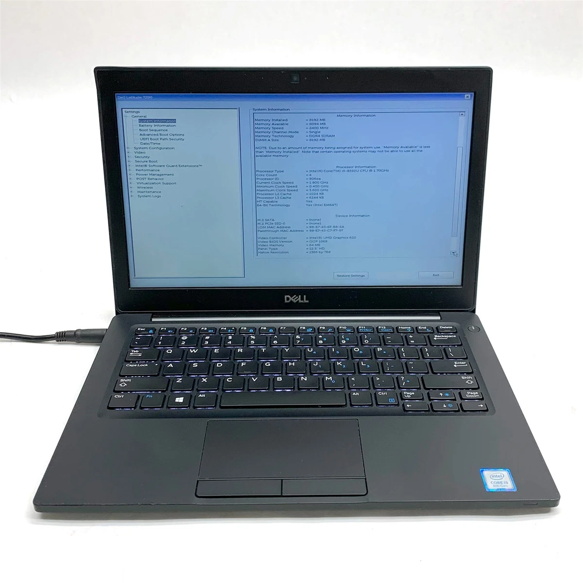 Dell Intel Core i5 8th Gen. PC Laptops & Netbooks 500-749 GB Hard