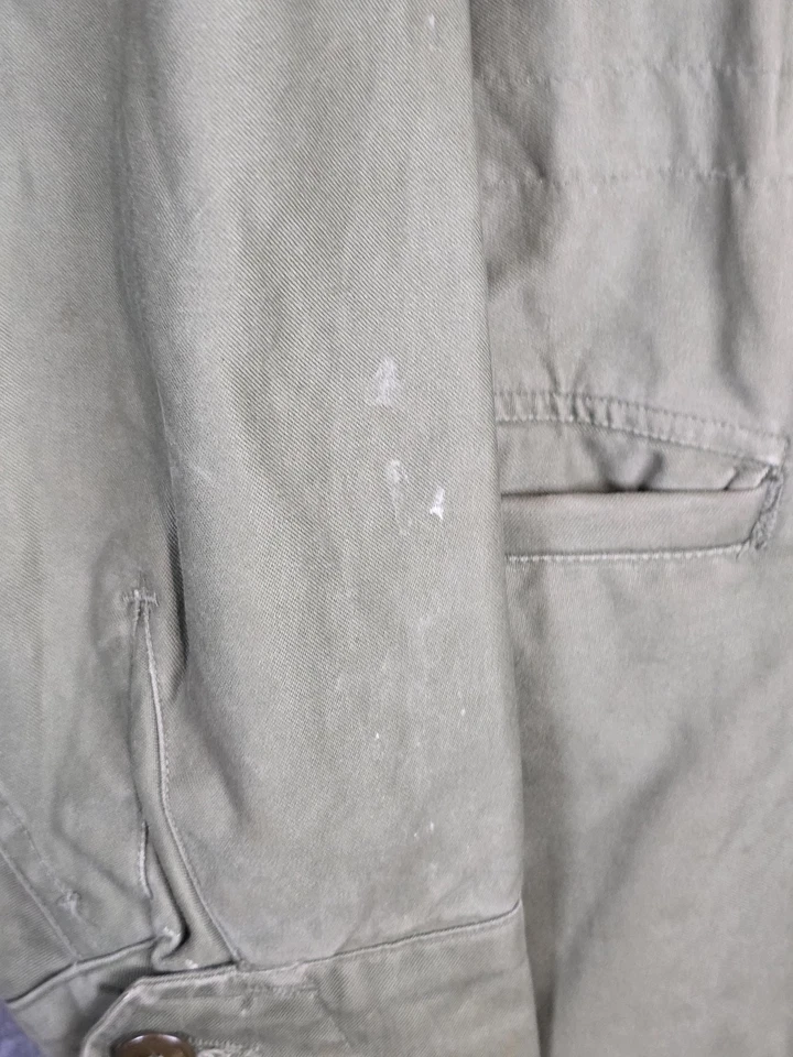 Vintage US Army Jacket Mens Medium Field Military M65 Stains Damage 70s 80s - Image 2 of 4