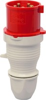 Cee Stecker 32A 5-Polig 400V IP44 Rot Schraubenlos Kunststoff 6H