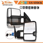 For 03-07 Chevy GMC Mirrors Pair Power Signal Heated Chrome Towing Mirrors