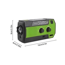 Hand Crank Emergency Radio Solar Crank Portable Outdoor Radio With USB ECHI
