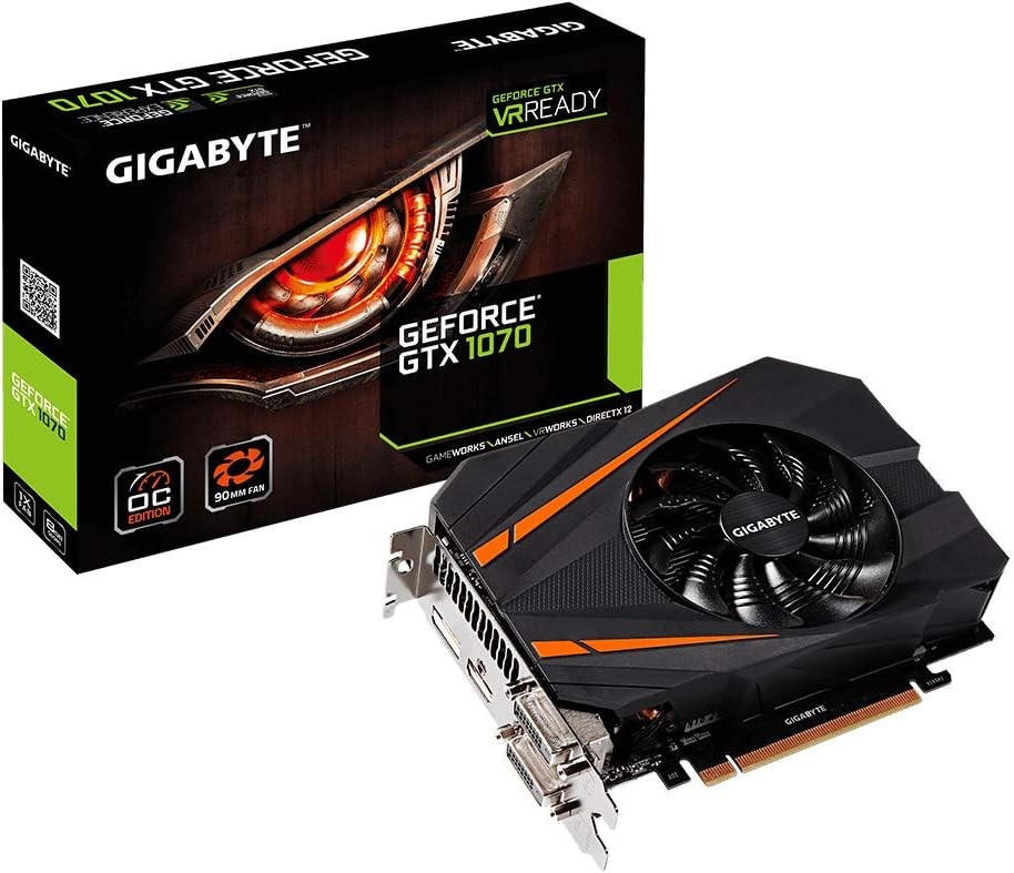 グラフィックボード・グラボ・ビデオカード GIGABYTE GTX 1070 OC Edition VR Ready GIGABYTE GeForce GTX 1070 Mini ITX OC 8GB GDDR5 Graphics