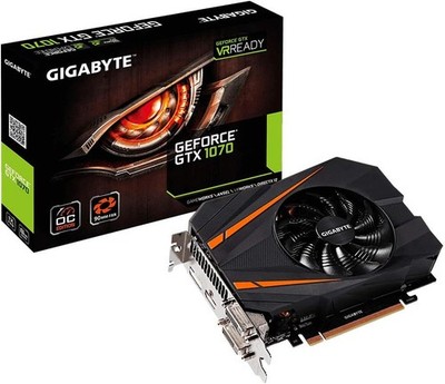 正常動作品 GIGABYTE GeForce GTX1070 8GB GIGABYTE GeForce GTX 1070 Mini ITX OC 8GB GDDR5 Graphics
