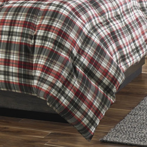 Set, Reversible Plaid Alt Down Bedding Matching Shams, Home Decor Colder Months - Picture 7 of 12