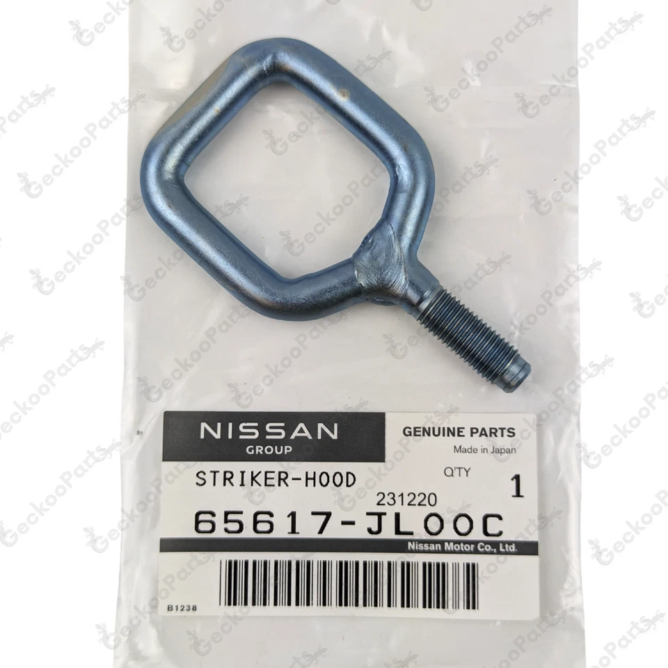 Placa STIker de bloqueo de capó genuino Nissan 370Z Infiniti G37 Q70 65617-JL00C Foto 3 de 4