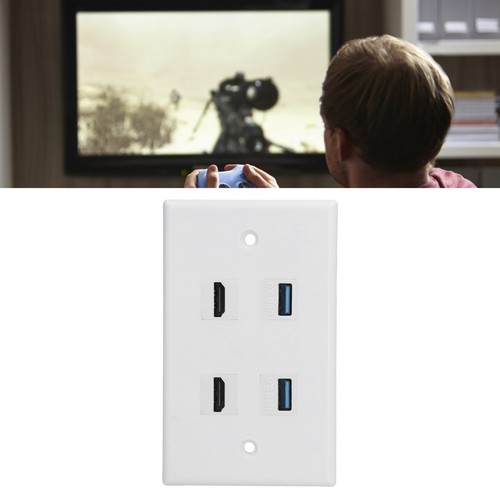 2 HD Multimedia Interface 2 USB3.0 Ports Panel Weld Audio Video Wall Out JY - Picture 6 of 12