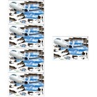  5 Pack Flugzeug Aufkleb Aufkleber Boden Bodenaufkleber Raumdekoration