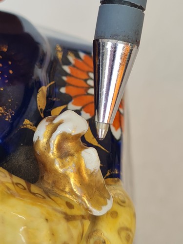 3 antike Freimaurer Eisenstein Chinoiserie Urnenvasen, mit apokryphen Markierungen - Bild 14 von 23