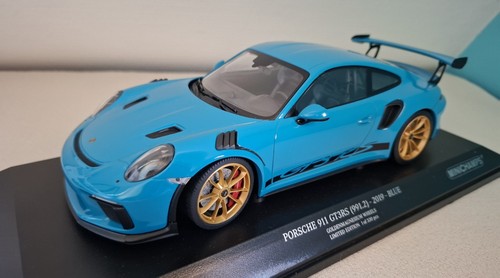 Porsche 991 Gt3 RS 2019 Bleu Miami 1 of 330 1:18 MINICHAMPS
