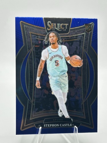 2024-25 Panini Select - Concourse Stephon Castle #72 Blue Prizm (RC)