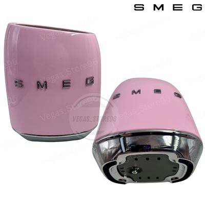 SMEG Knife Block Holder Pink Color Acacia Insert Block -No Knives