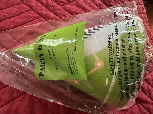 BASEBALL PARTY ACCESSORIES Invitations Blowers Hats Banner Napkins-Large & Small - Picture 6 of 11